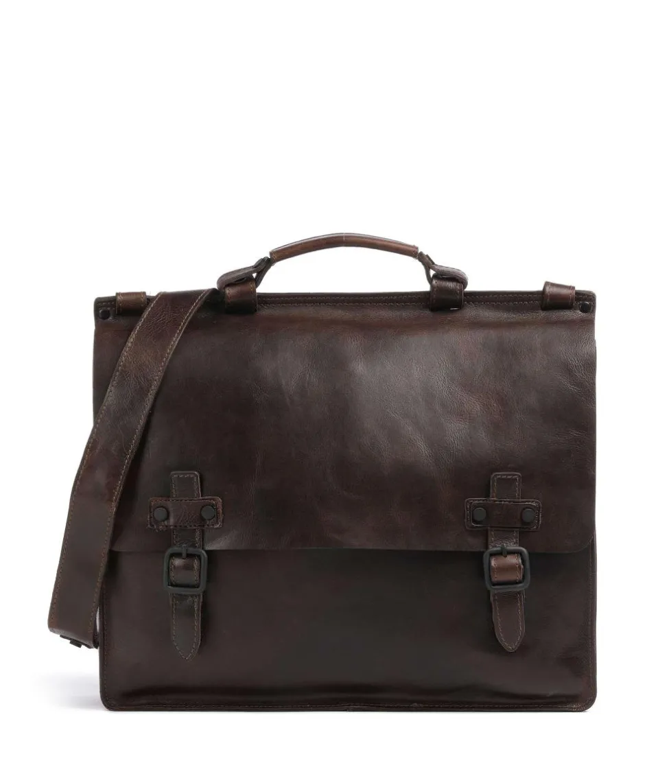 Harold Business- & Laptop Bags-Aberdeen Briefcase fine grain cow leather