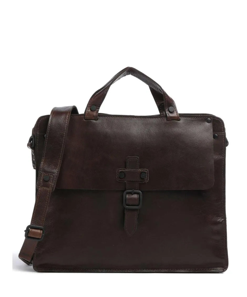 Harold Business- & Laptop Bags-Aberdeen Briefcase grained cow leather