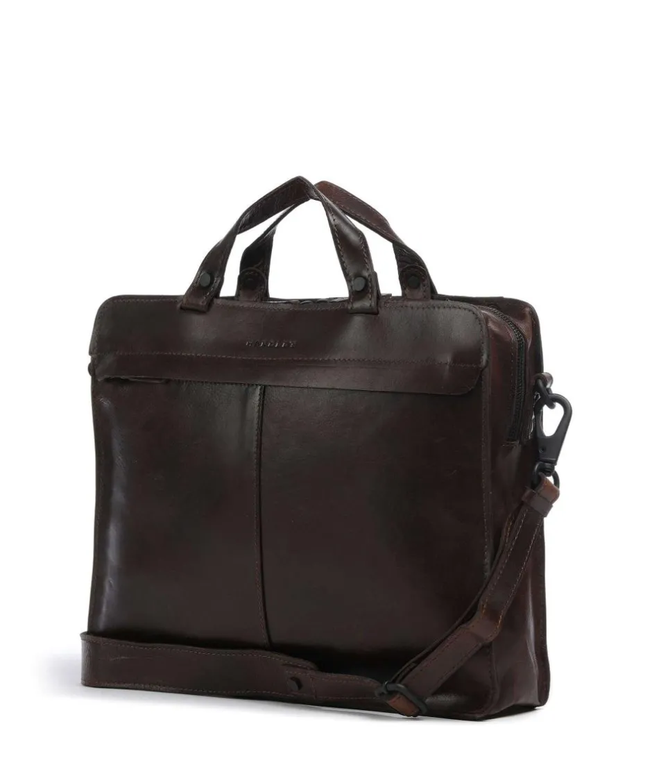 Harold Business- & Laptop Bags-Aberdeen Briefcase grained cow leather
