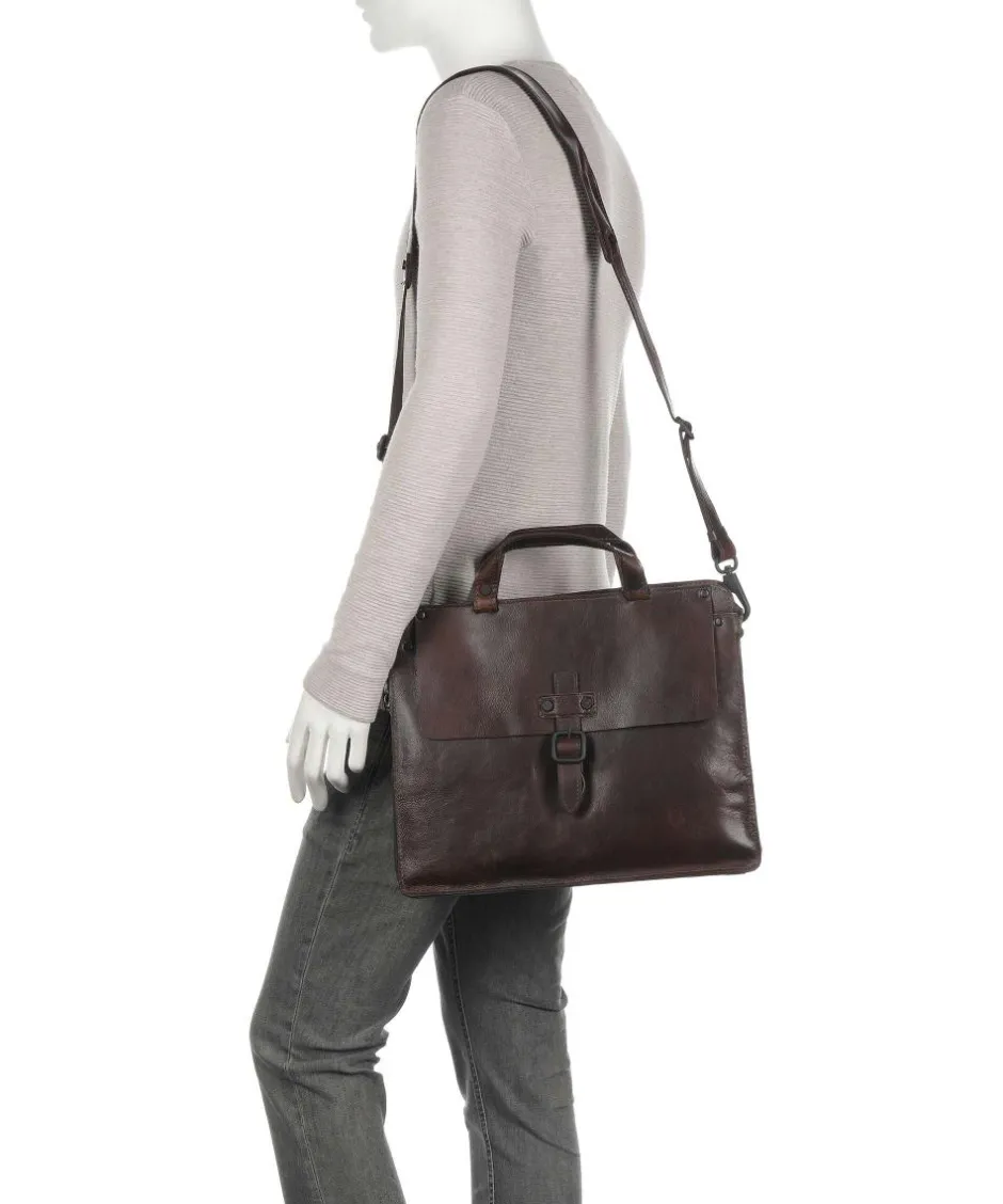 Harold Business- & Laptop Bags-Aberdeen Briefcase grained cow leather