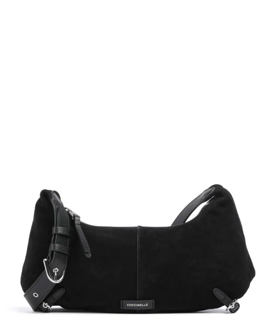 Coccinelle Shoulder Bags-Abigail Suede Shoulder bag brushed leather