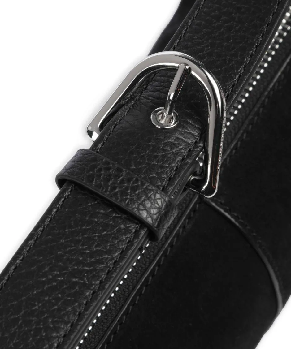 Coccinelle Shoulder Bags-Abigail Suede Shoulder bag brushed leather