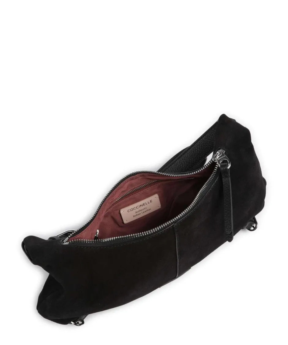 Coccinelle Shoulder Bags-Abigail Suede Shoulder bag brushed leather