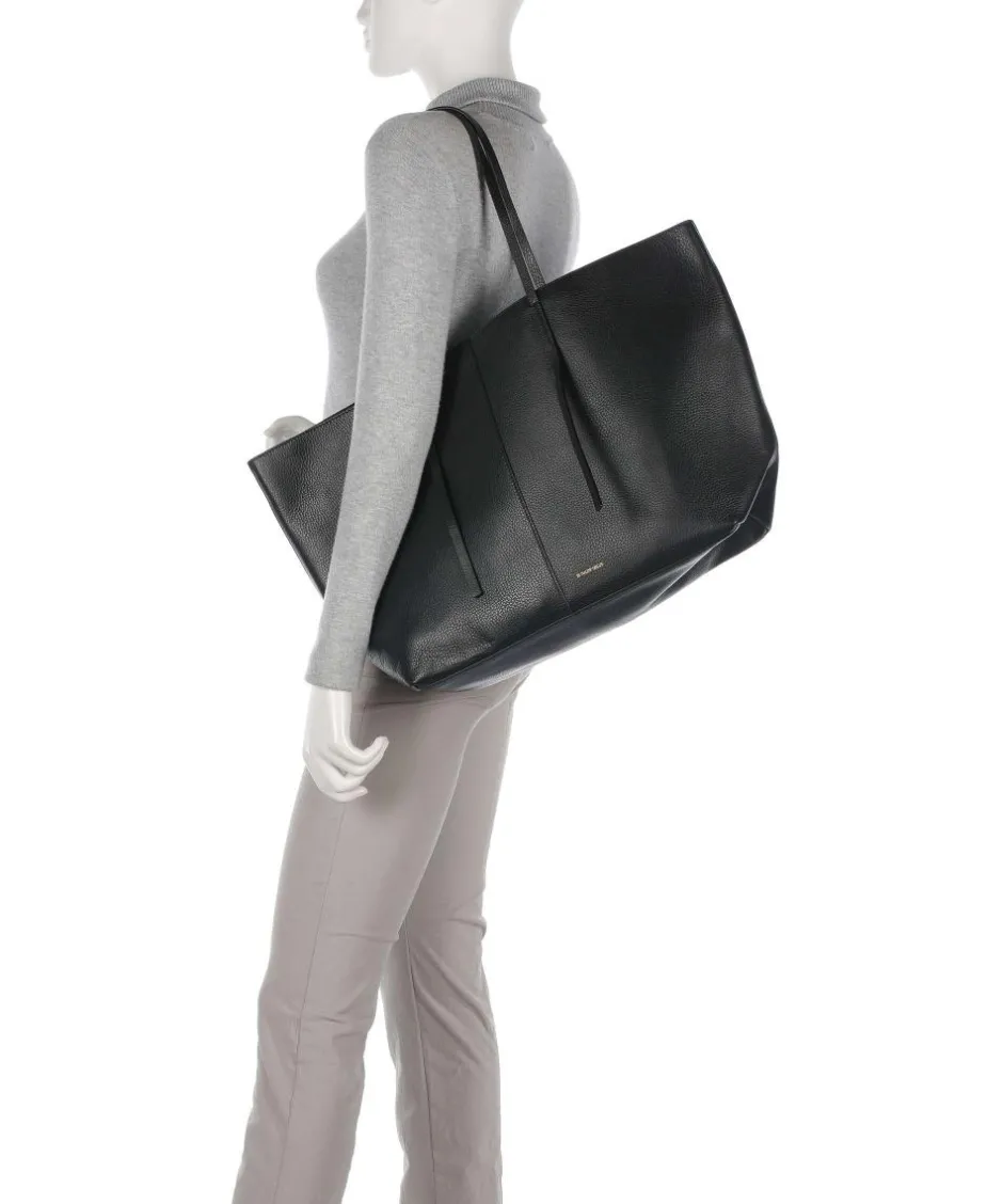by Malene Birger Tote Bags-Abilla Tote bag grained leather