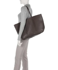 by Malene Birger Tote Bags-Abilla Tote bag grained leather