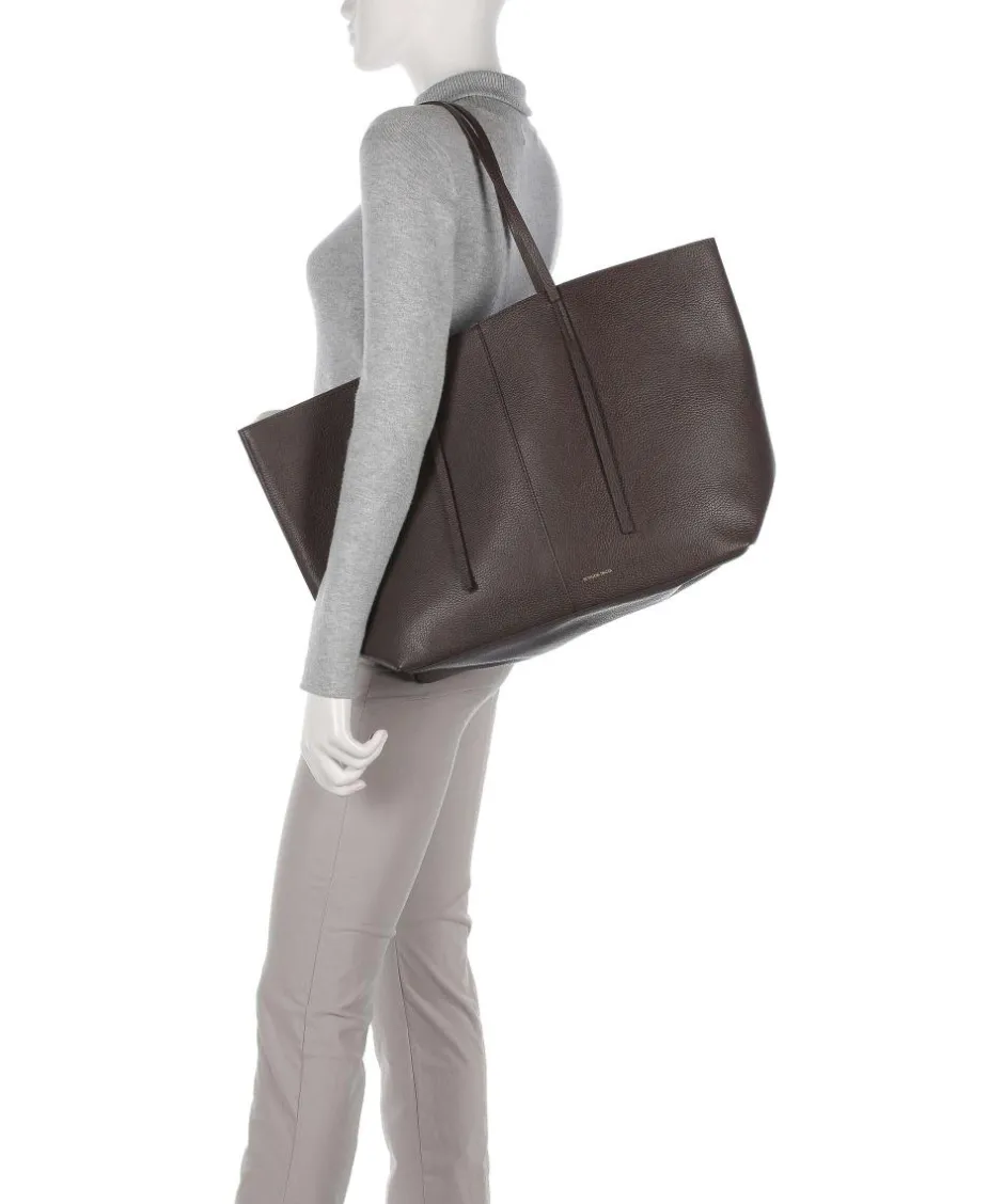 by Malene Birger Tote Bags-Abilla Tote bag grained leather
