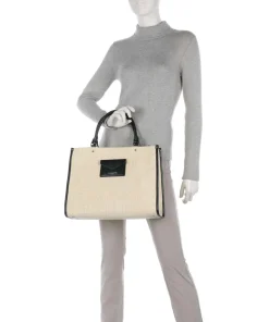 Lancaster Tote Bags|Handbags-Actual Mini Osier Handbag bast