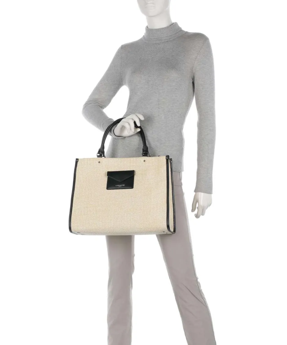 Lancaster Tote Bags|Handbags-Actual Mini Osier Handbag bast