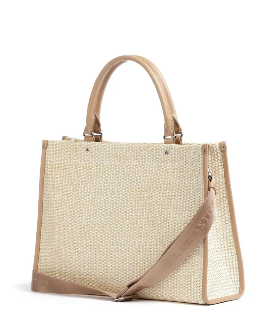 Lancaster Tote Bags|Handbags-Actual Mini Osier Handbag bast