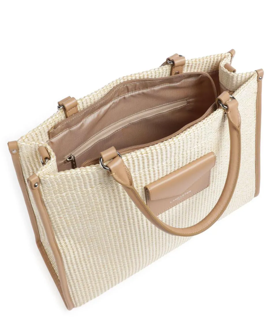 Lancaster Tote Bags|Handbags-Actual Mini Osier Handbag bast