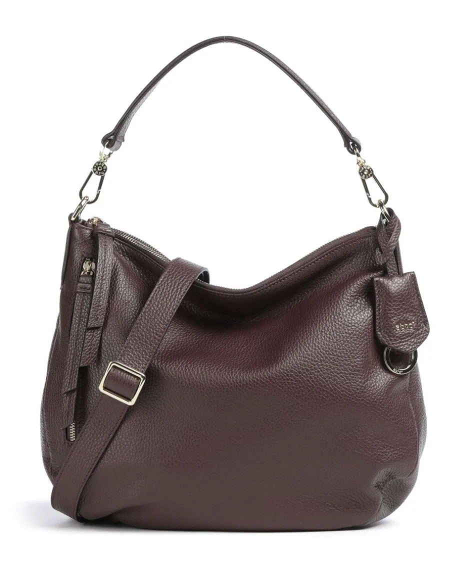 Abro Shoulder Bags|Hobo Bags-Adria Juna Small Hobo bag grained leather