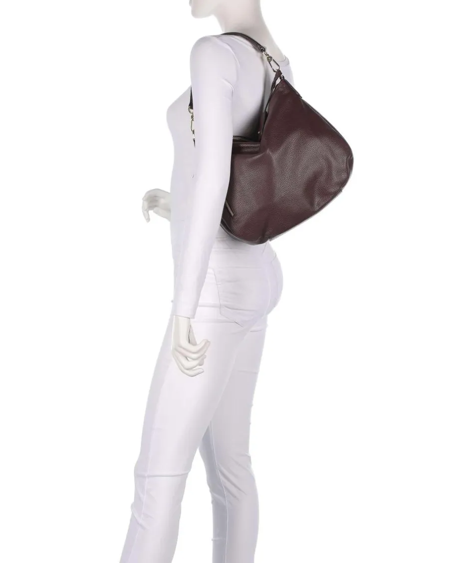 Abro Shoulder Bags|Hobo Bags-Adria Juna Small Hobo bag grained leather