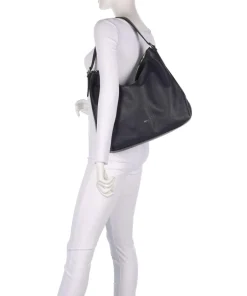 Abro Shoulder Bags|Hobo Bags-Agave Carina Hobo bag grained leather