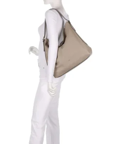 Abro Shoulder Bags|Hobo Bags-Agave Carina Hobo bag grained leather