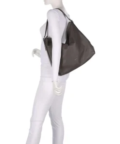 Abro Shoulder Bags|Hobo Bags-Agave Carina Hobo bag grained leather