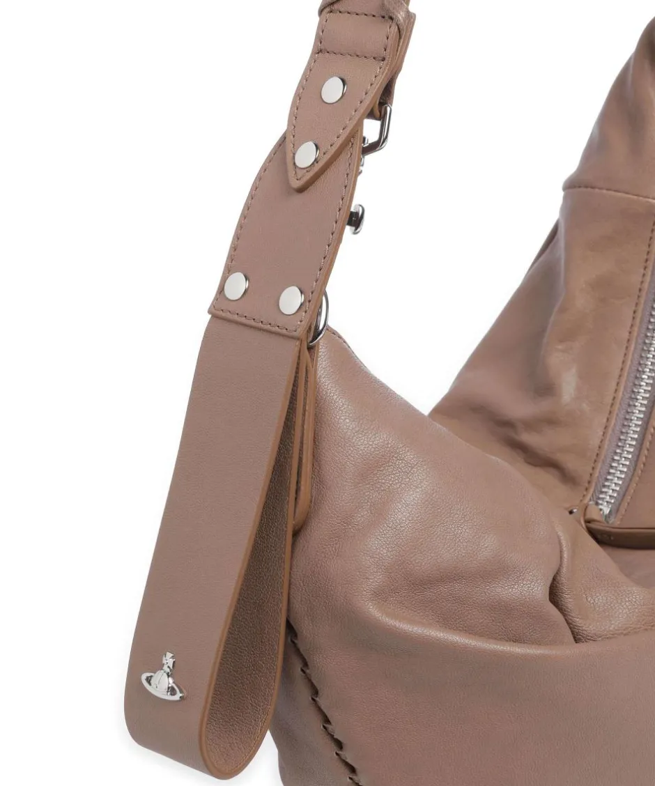 Vivienne Westwood Shoulder Bags|Hobo Bags-Agnes Supple Medium Hobo bag sheepskin leather