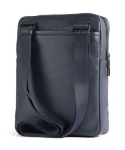 Piquadro Crossbody Bags-AKRON Crossbody bag 10″ fine grain cow leather