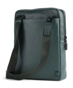Piquadro Crossbody Bags-AKRON Crossbody bag 10″ fine grain leather