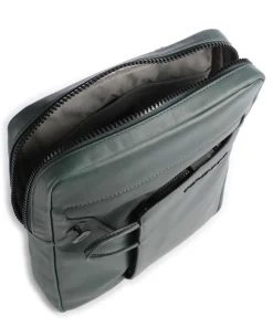 Piquadro Crossbody Bags-AKRON Crossbody bag 10″ fine grain leather