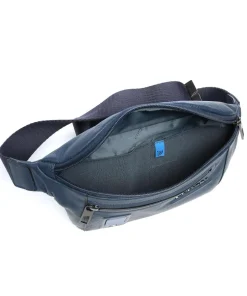Piquadro Fanny Packs|Crossbody Bags-AKRON Fanny pack grained cow leather