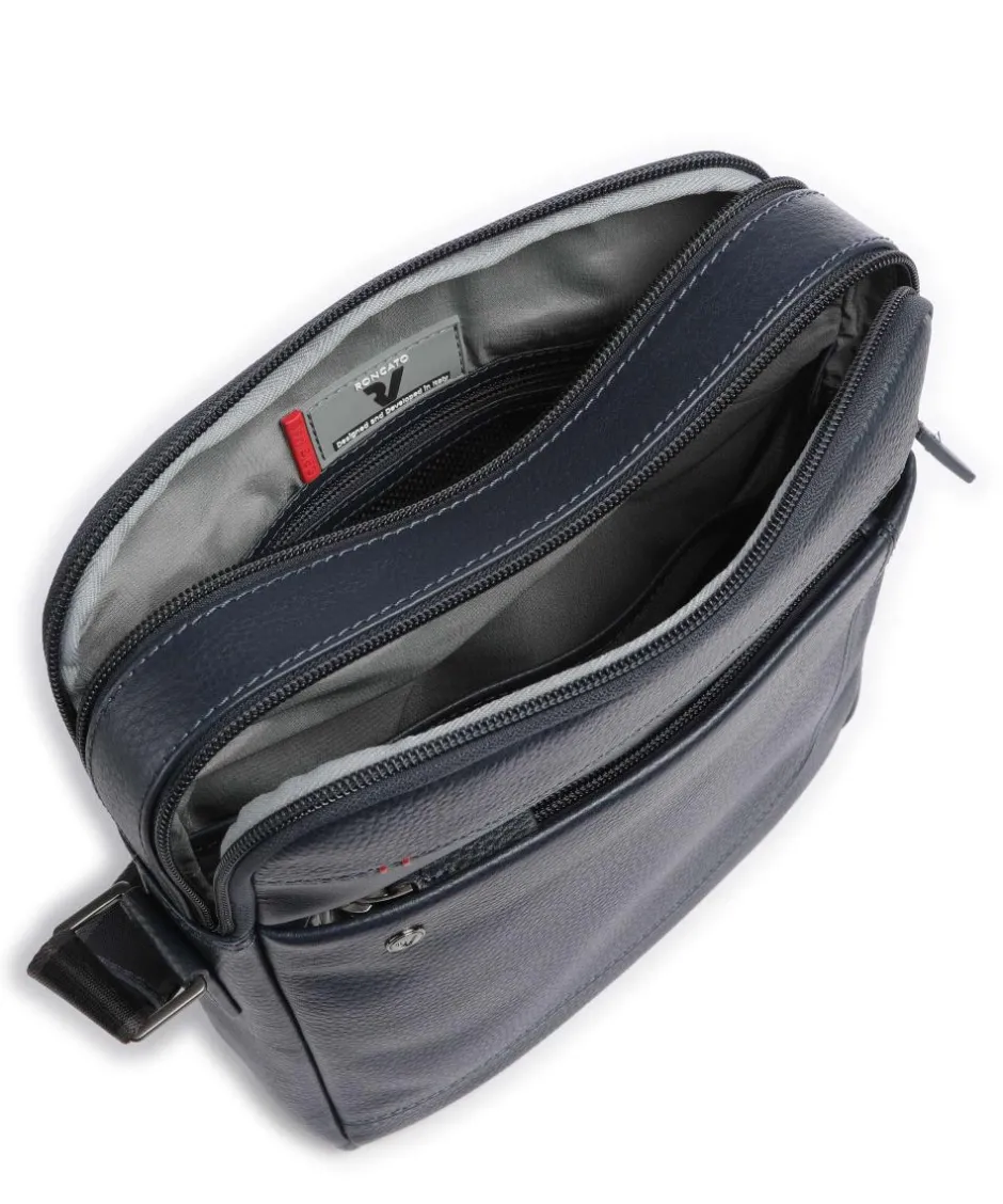 Roncato Crossbody Bags-Alaska Crossbody bag 10″ grained leather