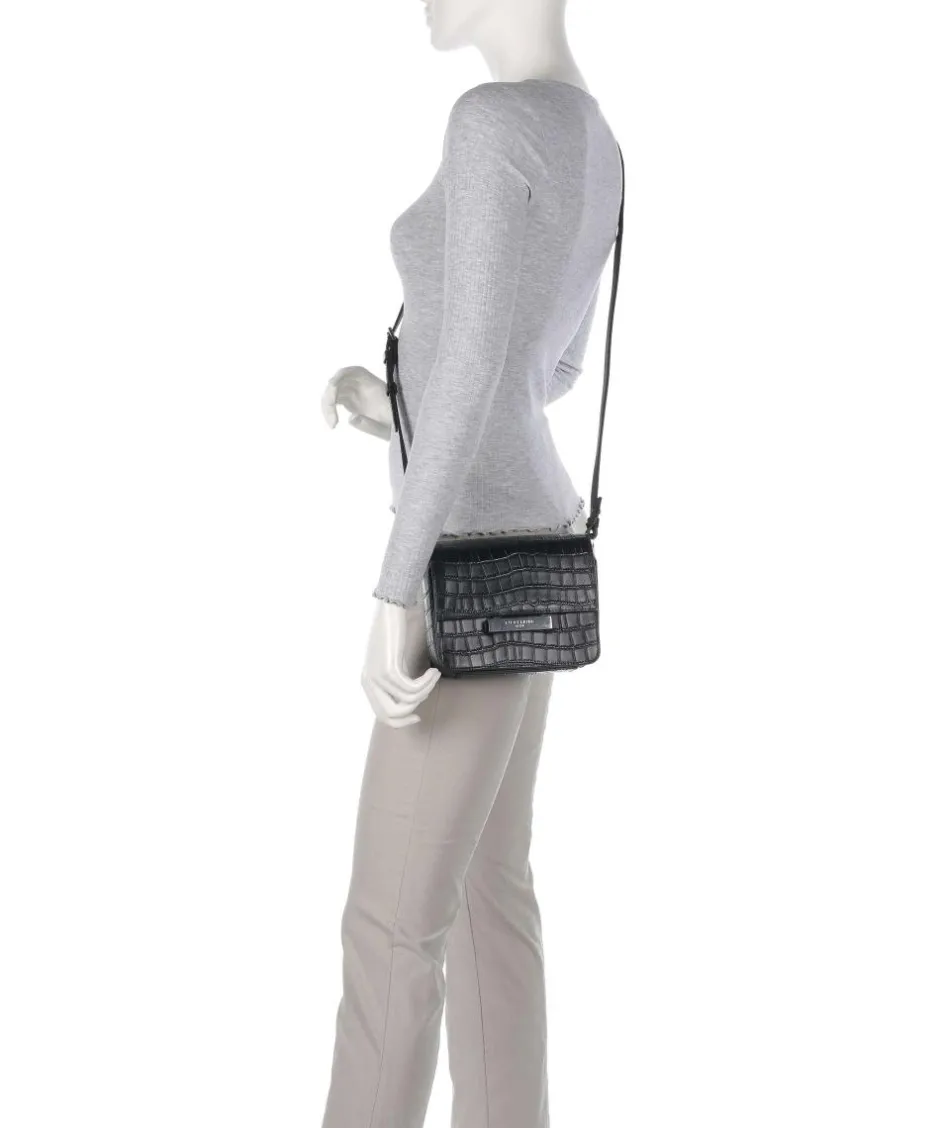 Liebeskind Crossbody Bags-Alex New Croco S Crossbody bag embossed cow leather