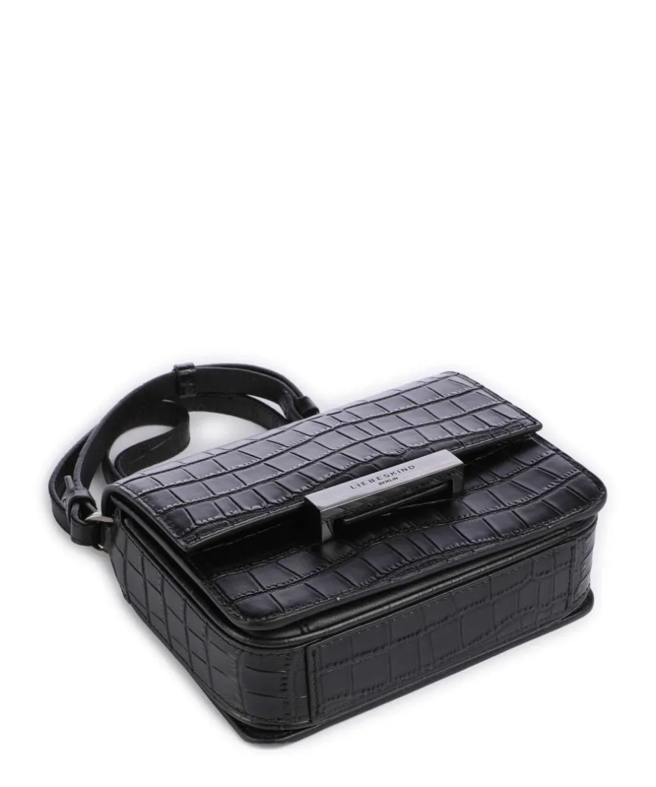 Liebeskind Crossbody Bags-Alex New Croco S Crossbody bag embossed cow leather
