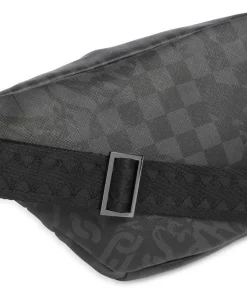 Sprayground Fanny Packs|Crossbody Bags-3AM Check Fanny pack hard synthetic