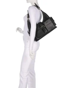 The Kooples Shoulder Bags-Amelia Large Shoulder bag grained cow leather