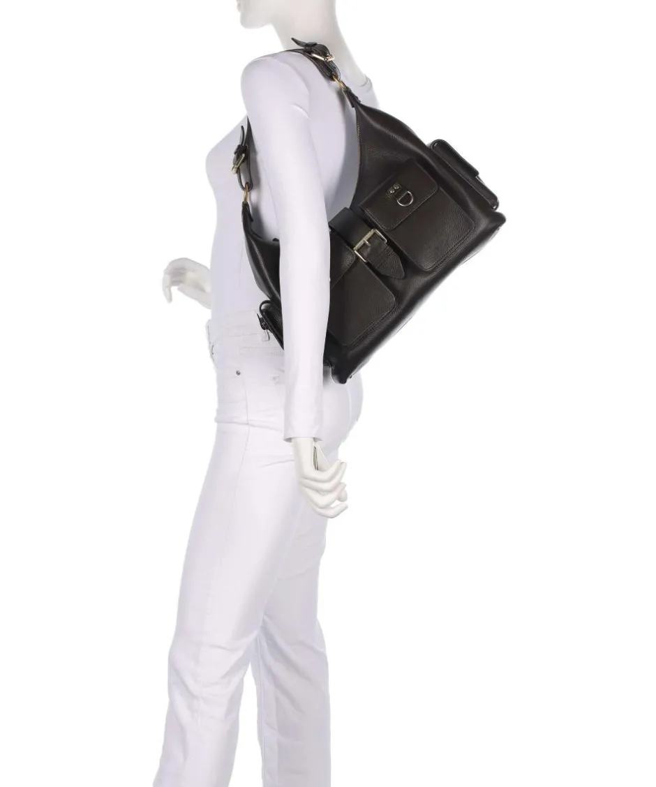 The Kooples Shoulder Bags-Amelia Large Shoulder bag grained cow leather