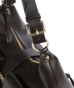 The Kooples Shoulder Bags-Amelia Large Shoulder bag grained cow leather