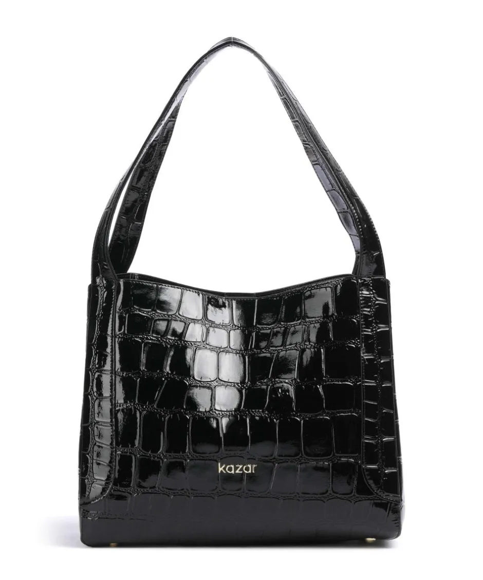Kazar Shoulder Bags|Hobo Bags-Ange Hobo bag embossed leather