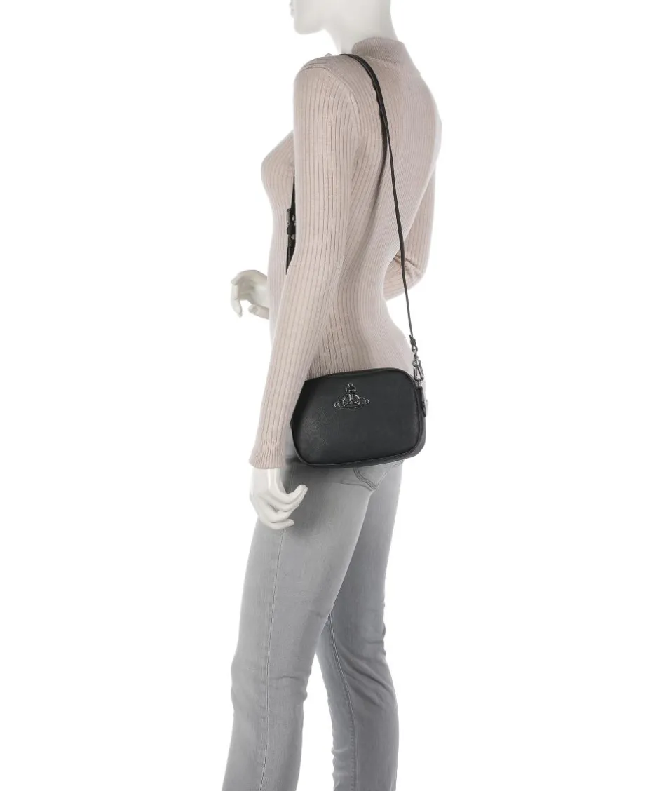 Vivienne Westwood Crossbody Bags-Anna Saffiano Biogreen Crossbody bag imitation leather