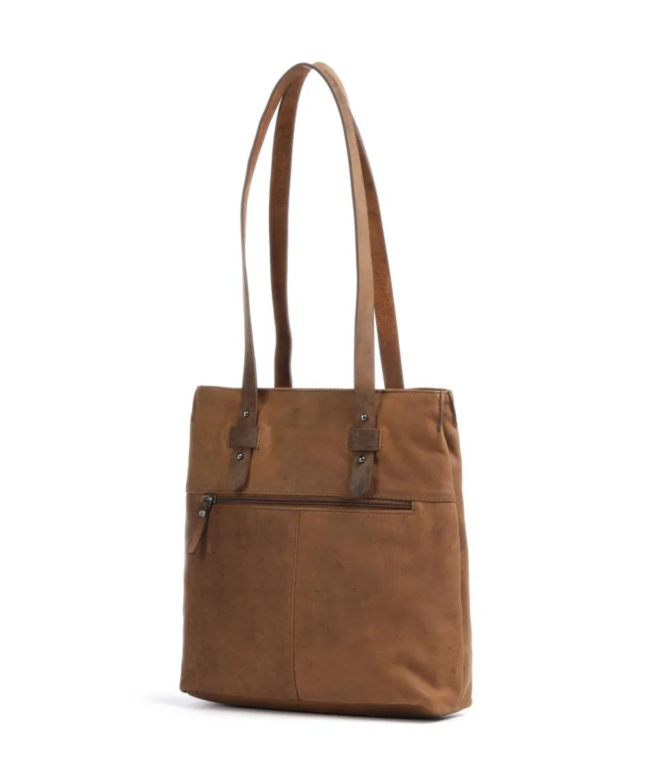 Harold Tote Bags-Antic Tote bag brushed cow leather