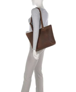 Harold Tote Bags-Antic Tote bag brushed cow leather