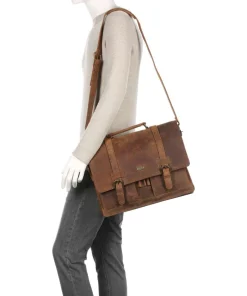 Harold Business- & Laptop Bags-Antico Briefcase leather