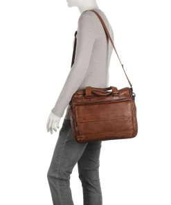 Spikes & Sparrow Business- & Laptop Bags-Apache Briefcase 15″ grained leather
