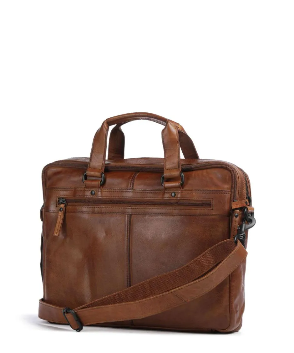 Spikes & Sparrow Business- & Laptop Bags-Apache Brutus Briefcase 15″ fine grain leather