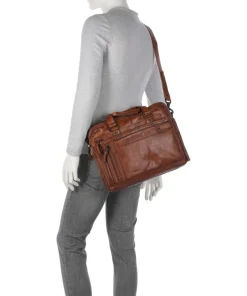Spikes & Sparrow Business- & Laptop Bags-Apache Brutus Briefcase 15″ fine grain leather