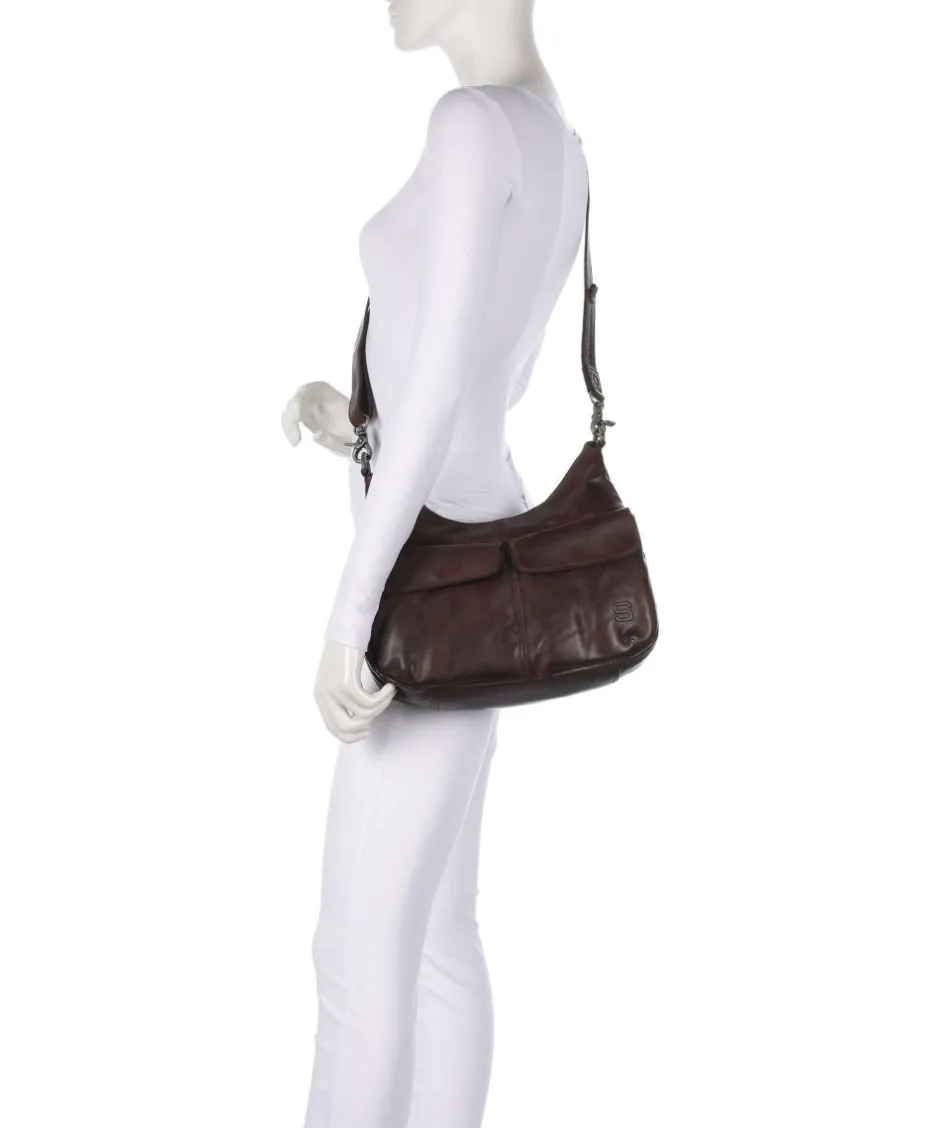Spikes & Sparrow Shoulder Bags|Crossbody Bags-Apache Caryn Shoulder bag grained cow leather