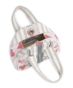 Vivienne Westwood Handbags|Crossbody Bags-Archive Linen Heart Stripes Mini Crossbody bag fabric