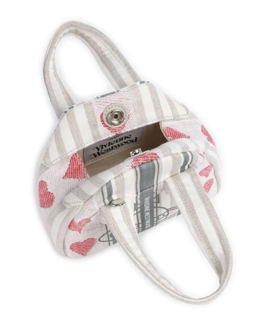 Vivienne Westwood Handbags|Crossbody Bags-Archive Linen Heart Stripes Mini Crossbody bag fabric