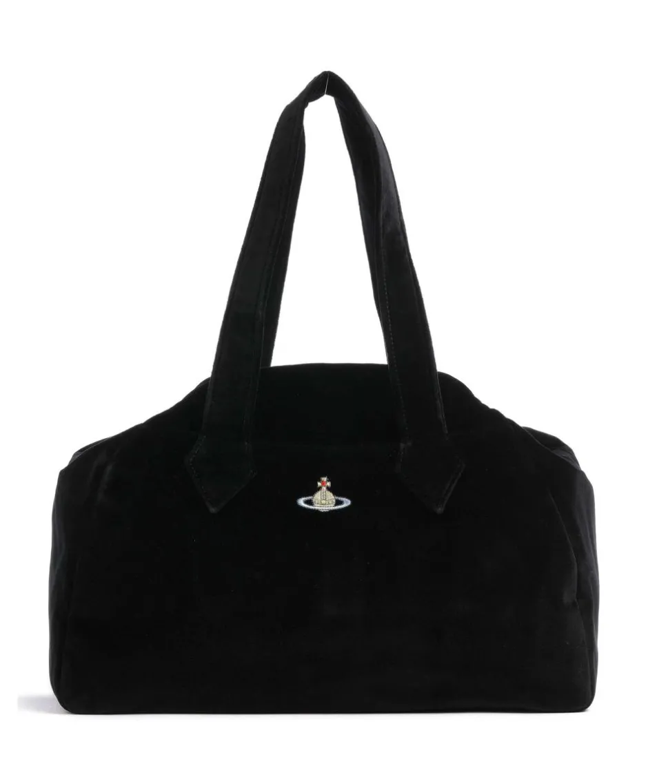 Vivienne Westwood Tote Bags-Archive Velvet Large Tote bag velvet fabric