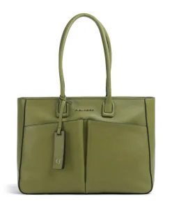 Piquadro Tote Bags-Ashley Tote bag 15″ fine grain cow leather