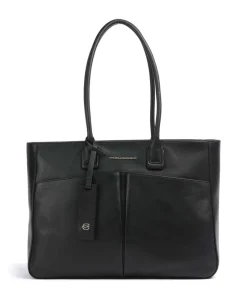 Piquadro Tote Bags-Ashley Tote bag 15″ fine grain cow leather
