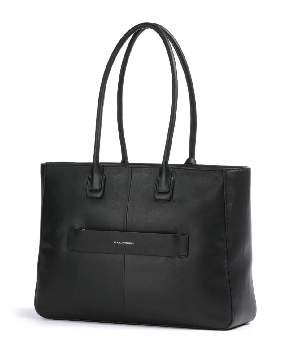 Piquadro Tote Bags-Ashley Tote bag 15″ fine grain cow leather