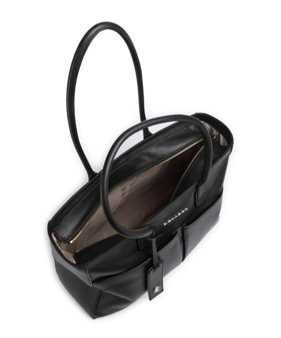 Piquadro Tote Bags-Ashley Tote bag 15″ fine grain cow leather