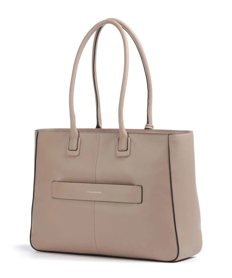Piquadro Tote Bags-Ashley Tote bag 15″ fine grain cow leather