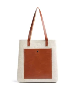 Castelijn & Beerens Tote Bags-Babette Tote bag fine grain leather, fabric