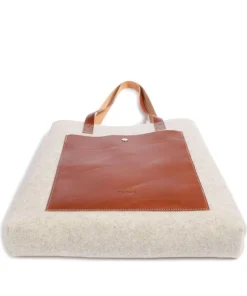Castelijn & Beerens Tote Bags-Babette Tote bag fine grain leather, fabric
